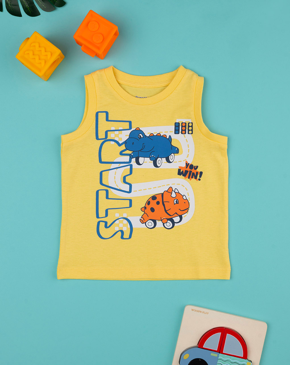 Camiseta de tirantes amarilla para bebé - Prénatal