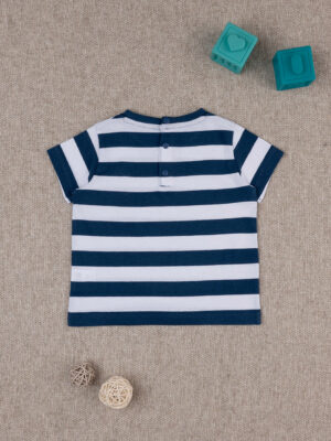 Camiseta de rayas azules para bebé - Prénatal