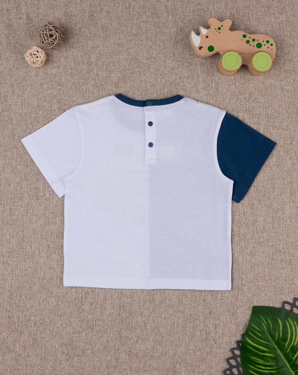Camiseta bicolor para niños dino - Prénatal