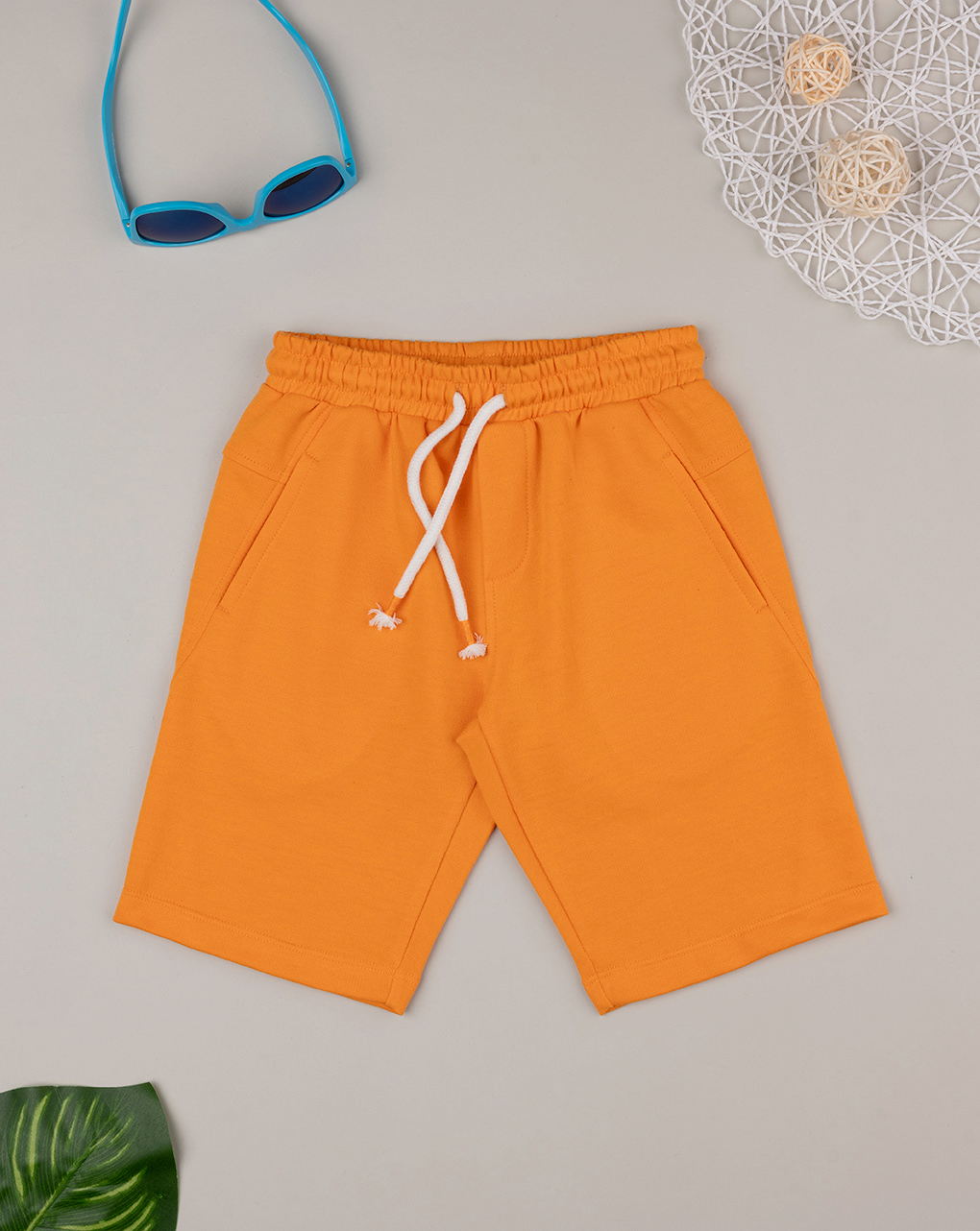 Pantalón corto naranja de niño - Prénatal