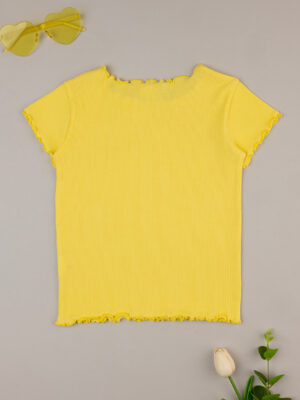 Camiseta amarilla de manga corta para niña - Prénatal
