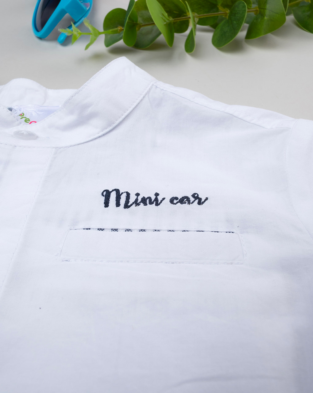 Camisa blanca de popelín de bebé - Prénatal