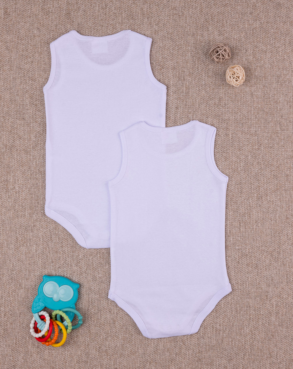 Paquete x2 ropa interior blanca de bebé - Prénatal