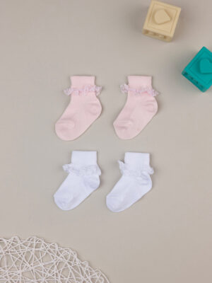 Paquete de 2 pares de calcetines con encaje - Prénatal