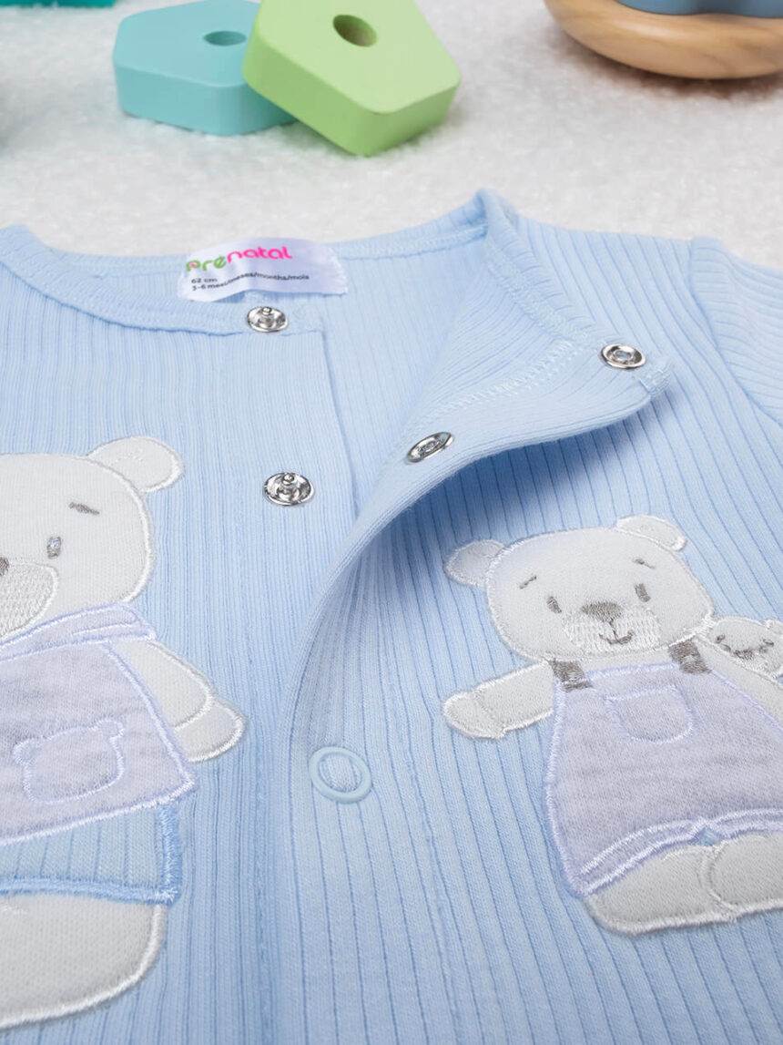 Pelele  teddy azul bebé - Prénatal