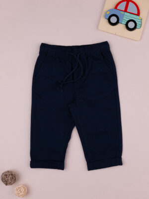 Pantalones de sarga azul bebé - Prénatal