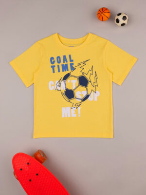 Camiseta amarilla de niño con estampado - Prénatal