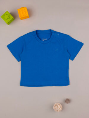 Camiseta azul de manga corta para bebé - Prénatal