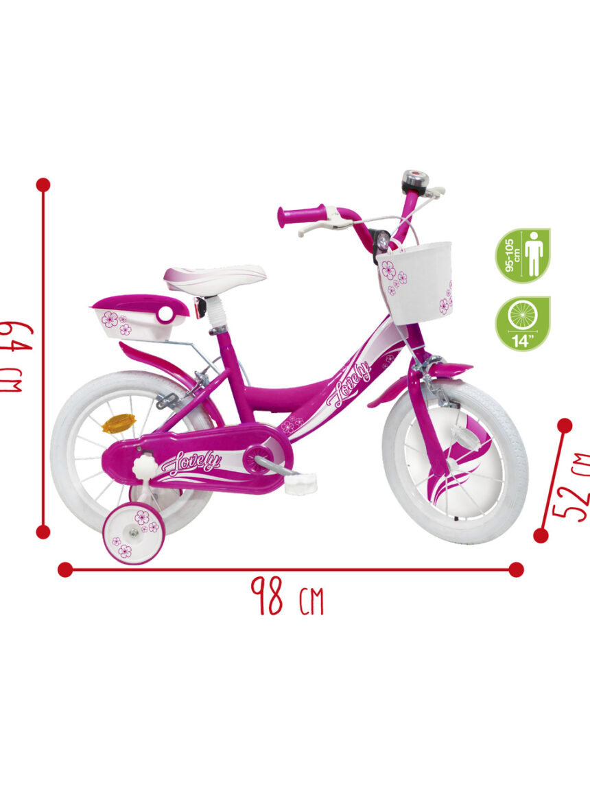 Bicicleta 14'' - fucsia - sun&sport - Sun&Sport