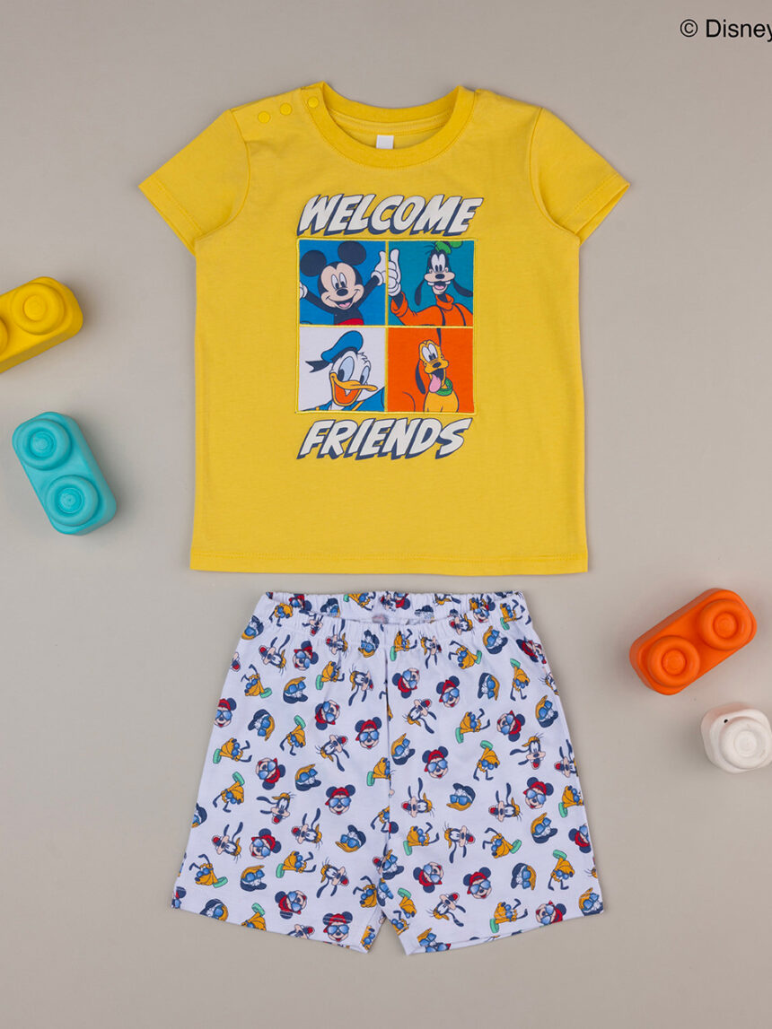 Pijama mickey de algodón orgánico para bebé - Prénatal