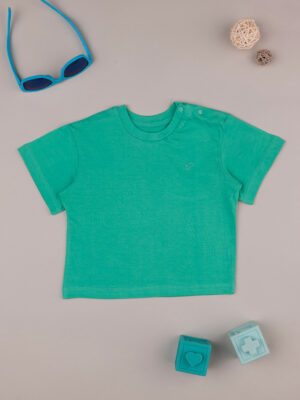 Camiseta verde manga corta niño - Prénatal