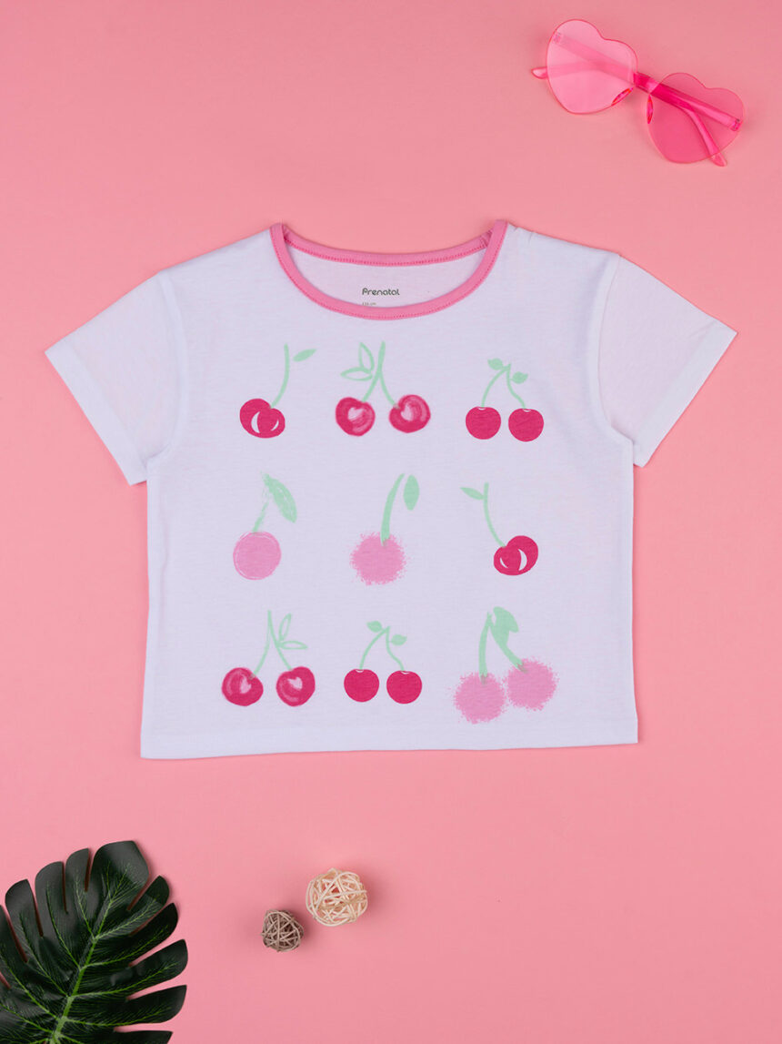 Camiseta casual para niña cerezas - Prénatal