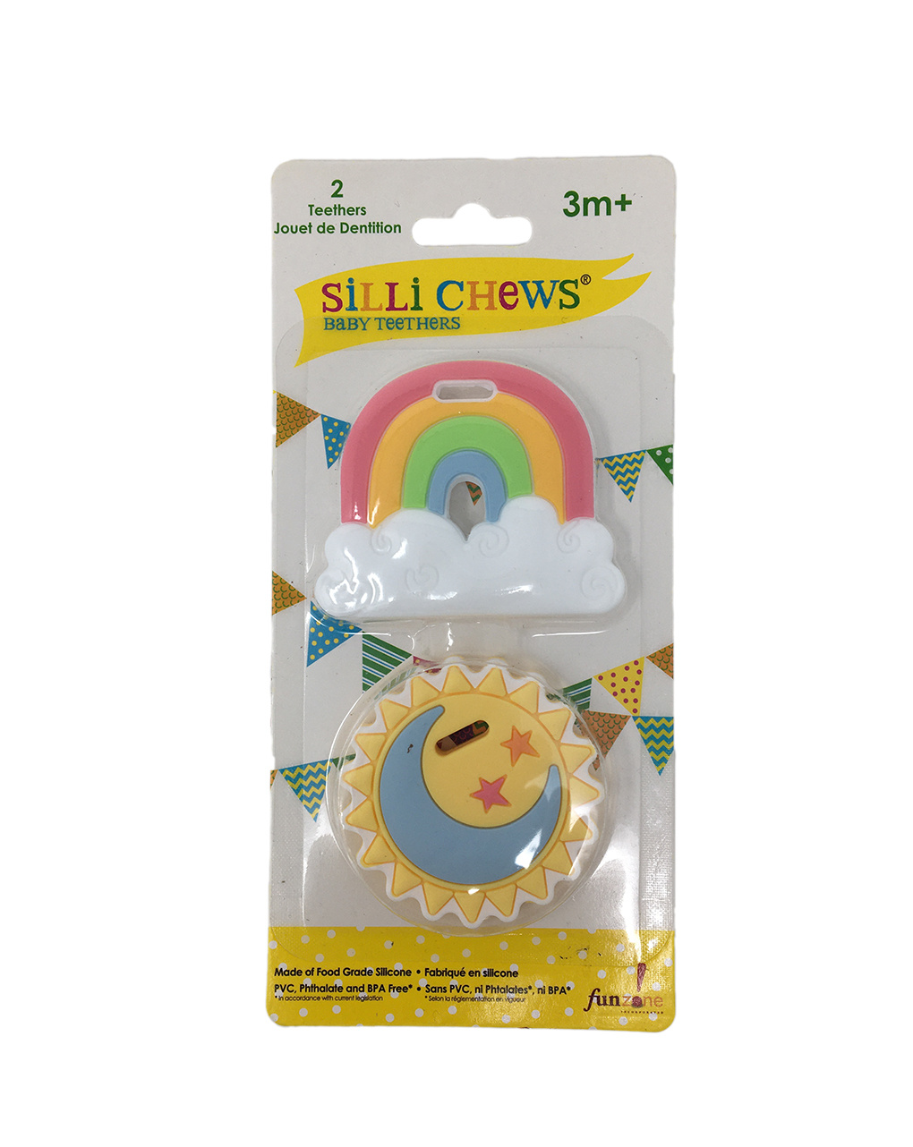 Set de dentición - mini arco iris + mini sol +3m - silly chews - Sille Chews