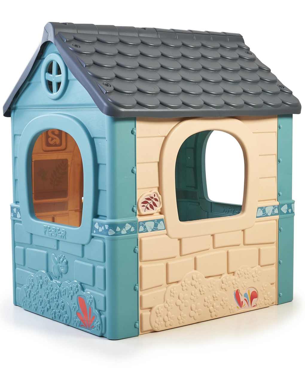 Casa infantil con puerta abatible - colores pastel 2+ - feber - Feber