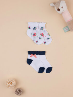 Lote 2 calcetines flor bebé niña - Prénatal