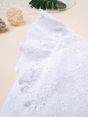 Camiseta sangallo blanca de niña - Prénatal