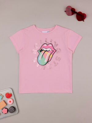 Camiseta con un estampado rock family para niña - Prénatal