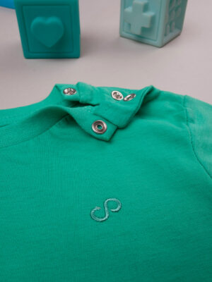 Camiseta verde manga corta niño - Prénatal