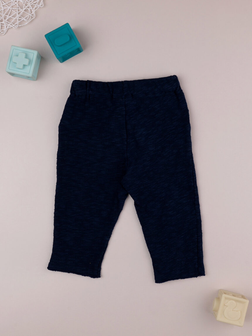 Pantalones de punto azul bebé - Prénatal