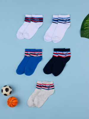 Lote de 5 calcetines cortos 'skaters' para niños - Prénatal