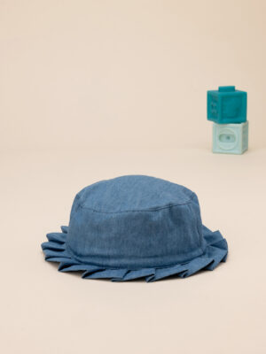 Sombrero casual de chambray para niñas en algodón orgánico - Prénatal