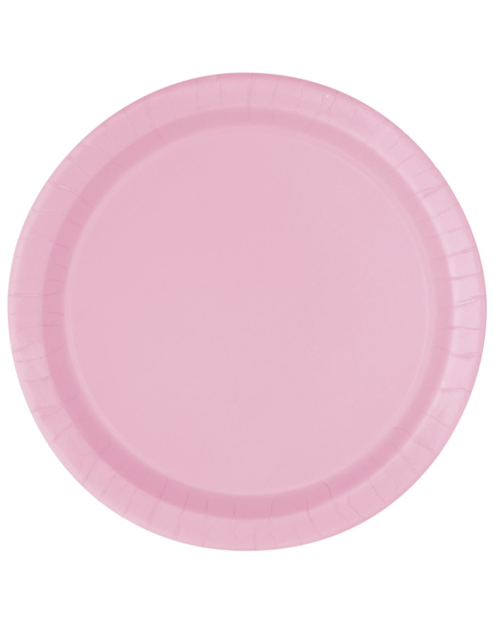 Plato de papel 23 cm - 16 unidades - rosa pastel - Bigiemme