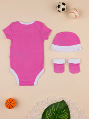 Conjunto nike 3 piezas bebé niña rosa - Nike