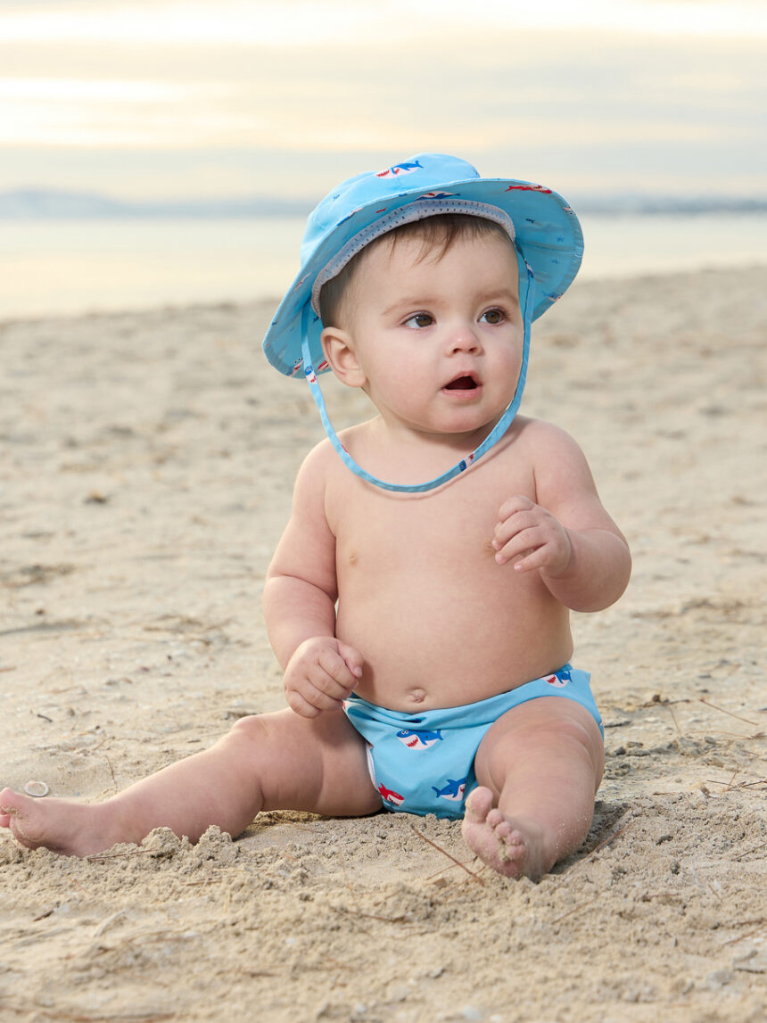 Gorro de playa azul bebé - Prénatal