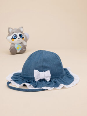 Sombrero para niñas sangallo algodón orgánico - Prénatal