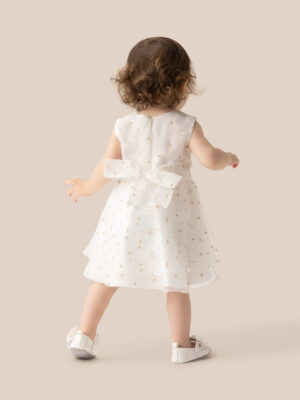 Vestido de organza blanco para bebé niña - Prénatal
