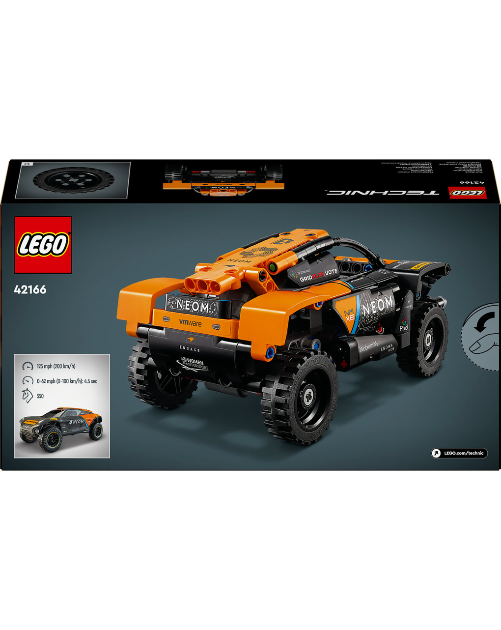 Neom mclaren extreme e coche de carreras - 42166 - lego technic - LEGO