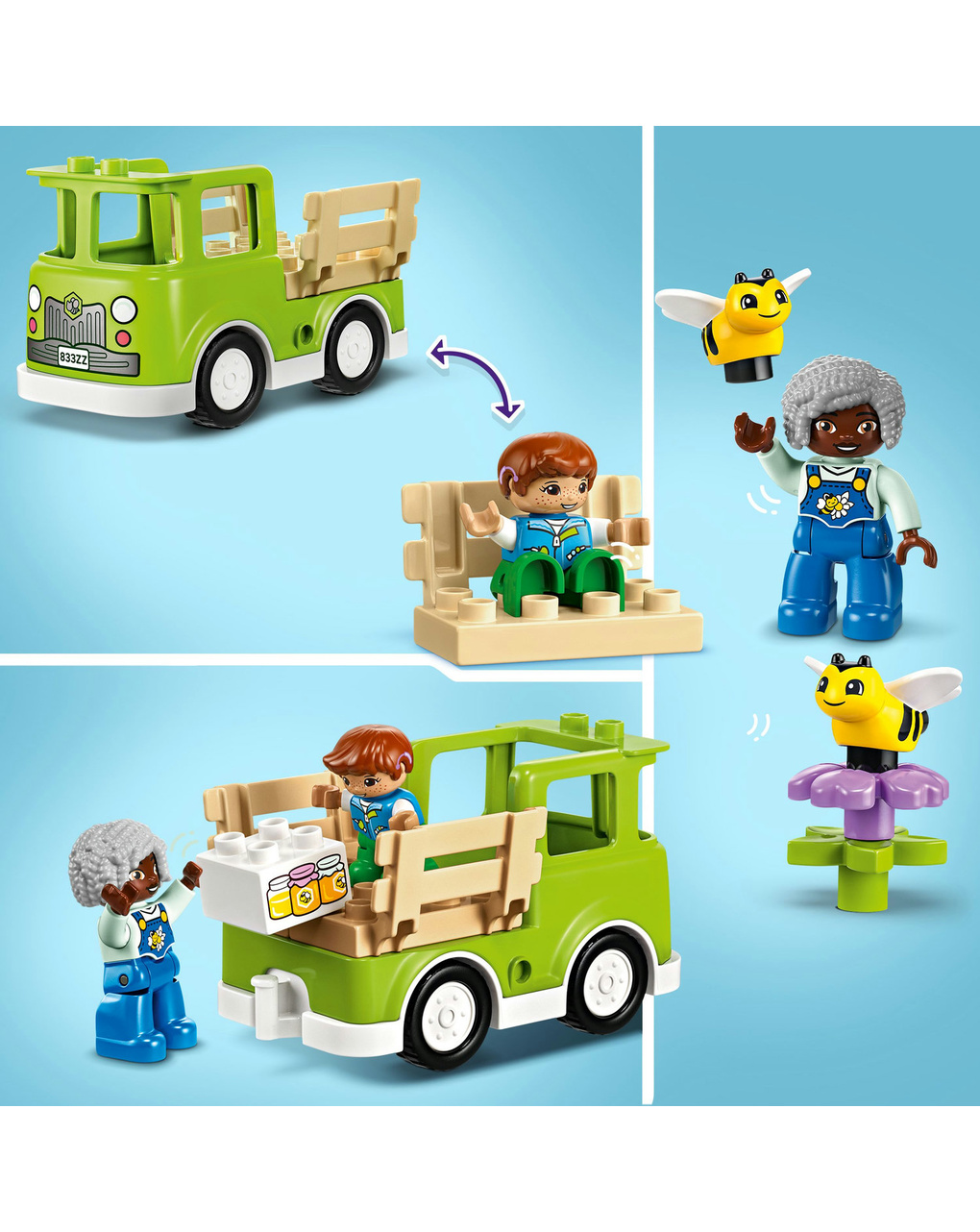 Camión de juguete cuidado de abejas y colmenas - 10419 - lego duplo - DUPLO