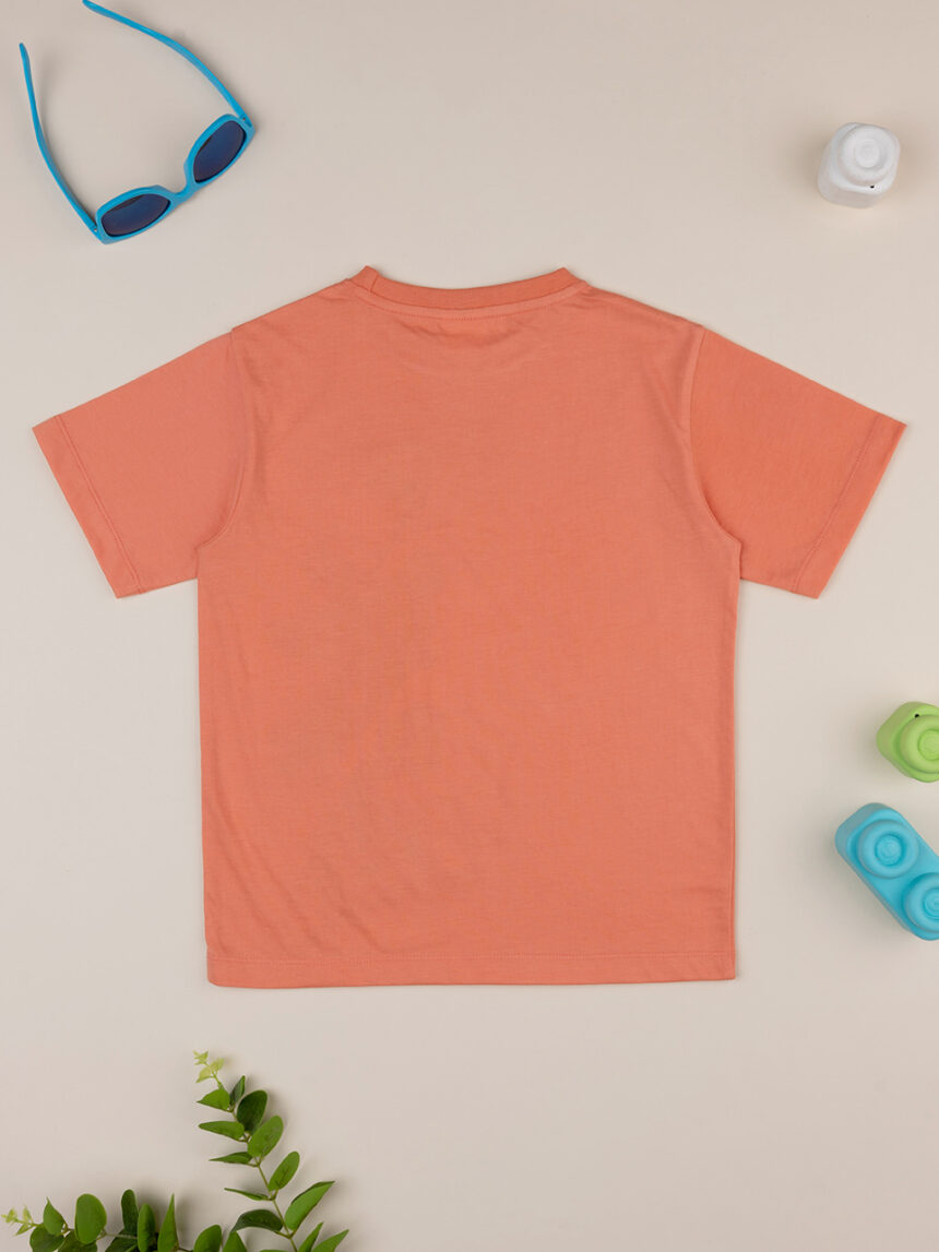Camiseta naranja de manga corta 'skate' niño - Prénatal
