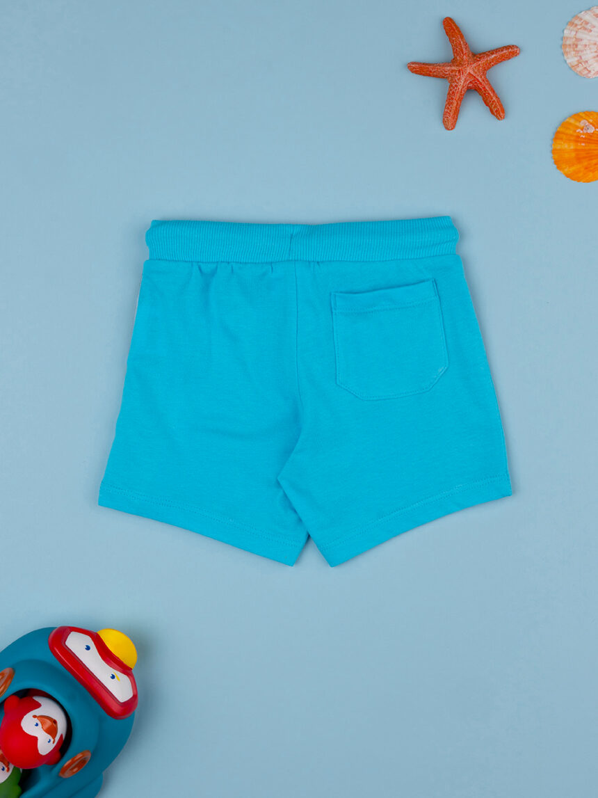 Pantalón corto "shark" azul bebé - Prénatal