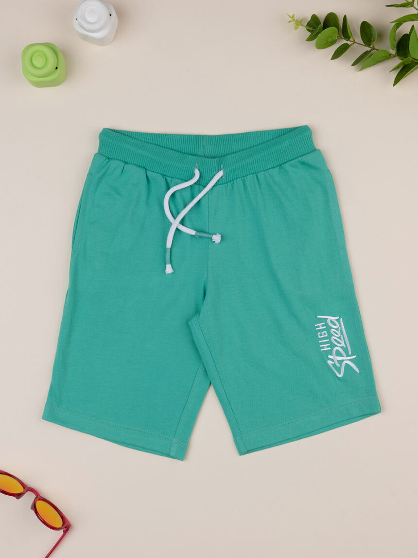 Pantalones cortos verdes niño - Prénatal