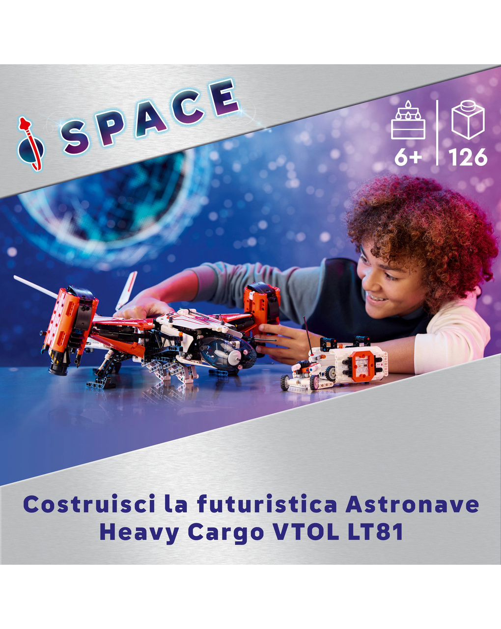 Astronave carga pesada vtol lt81 - 32181 - lego technic - LEGO