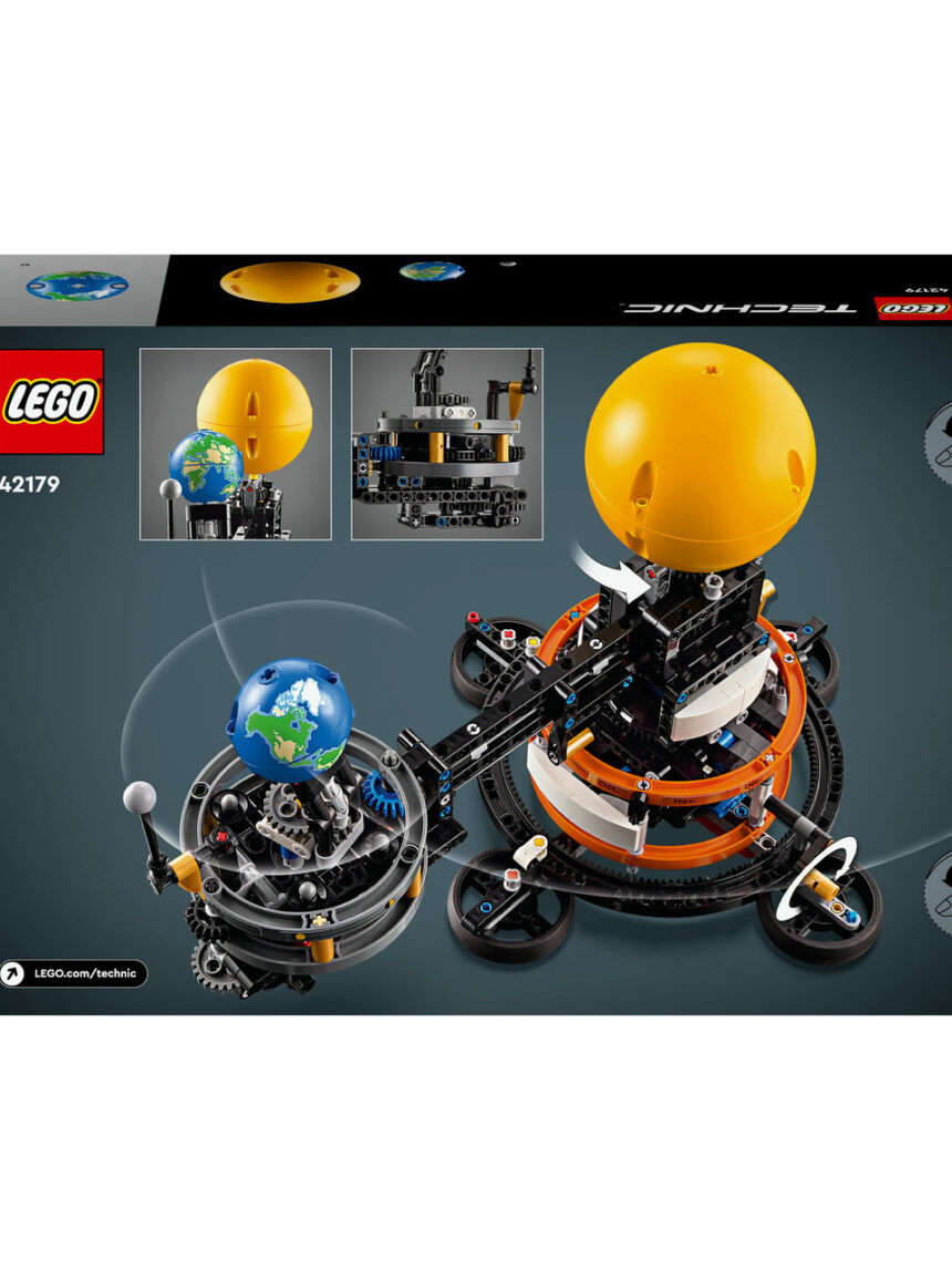 Planeta tierra y luna en órbita - 42179 - lego technic - LEGO