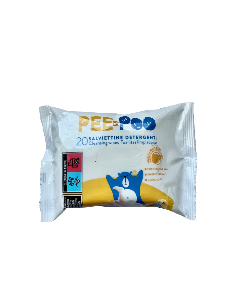 Toallitas limpiadoras 20 unidades - pee&poo - PEE&POO