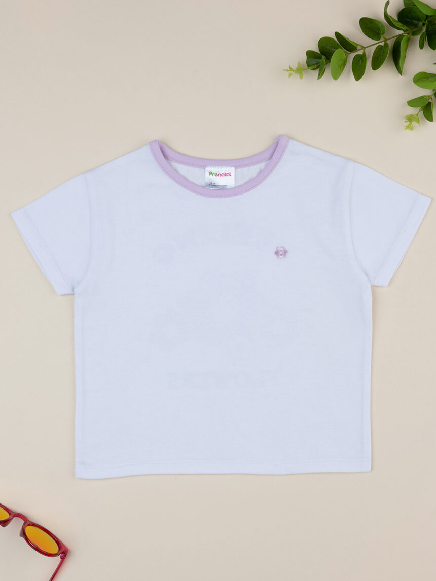 Camiseta de manga corta de niña morada - Prénatal